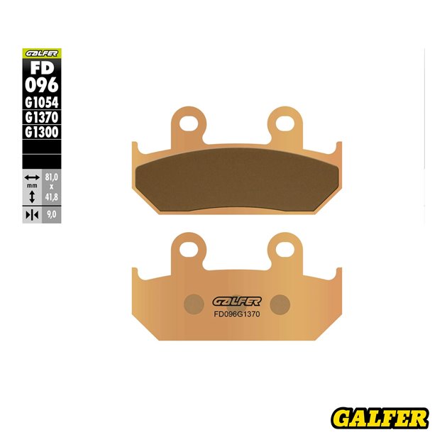 GALFER KLOCKI HAMULCOWE KH121 / KH203 SPIEK METALICZNY (ZŁOTE) STREET
