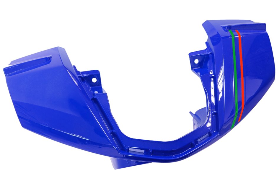 Obudowa kierownicy (przód) niebieska Active 50cm3 Euro 5 Moretti