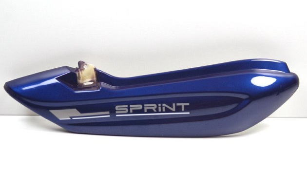 Obudowa tył prawa niebieska MOTOROWER 50cm3 Barton Sprint 1 Moretti