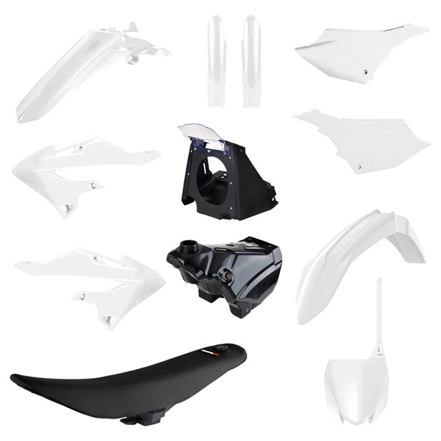 Komplet Plastików Yamaha YZ 125/250 (RESTYLING na model 2022) Biały Polisport | 91572