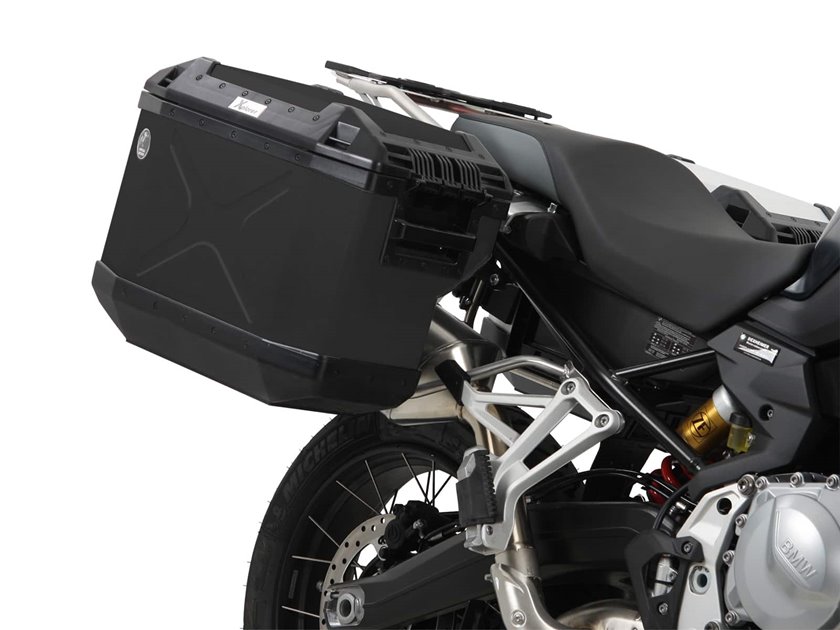 Stelaż kufrów bocznych XplorerCutout + kufry Xplorer BMW F 750 GS 2018-2023 Hepco Becker | 6516512 00 22-01-40