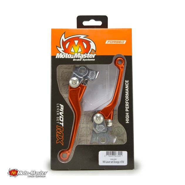 MOTO-MASTER ZESTAW DŹWIGNIA SPRZĘGŁA I HAMULCA (NIEŁAMKI) KUTE KTM/HUSQVARNA/KTM (BREMBO) KOLOR POMARAŃCZOWY