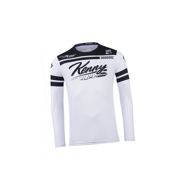 Koszulka Cross/Enduro Kenny Racing Track Dirt White Biały/Czarny XL | 251-3403011-5700
