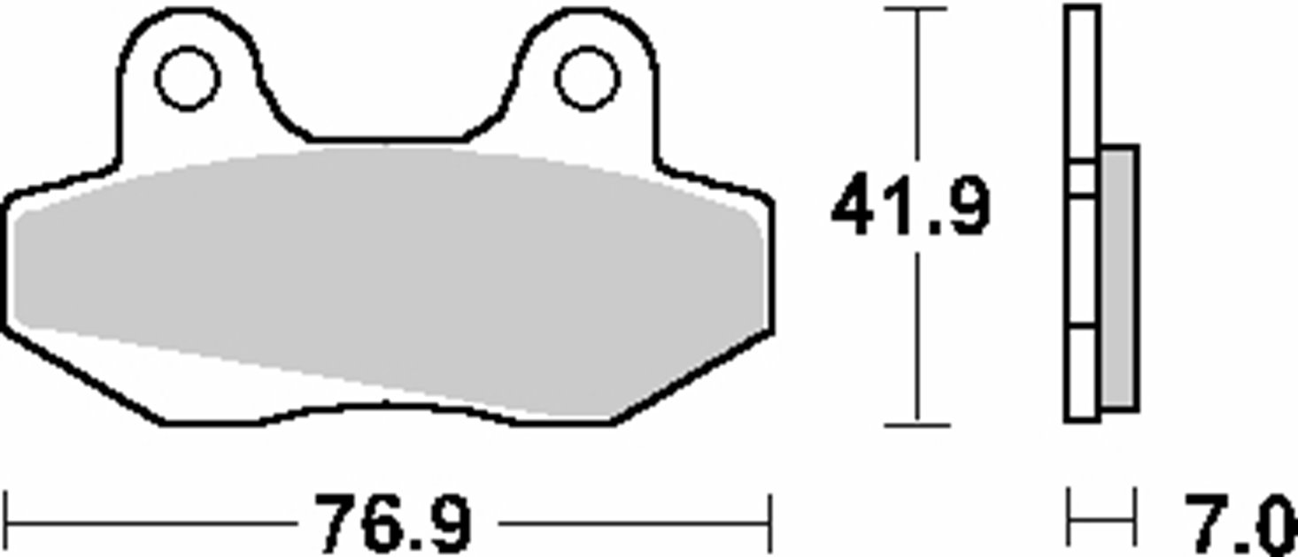 Klocki hamulcowe KH86 STREET CERAMIC MITO 50 '99-'06, STELLA 125 '97-'08, HONDA NS-1 50 '91-'94, MBX 50 '83-'85, KYMCO JETIX 125 '08-'15, SPIKE 125 '02-'06, SYM WOLF LEGEND 125 '02-'05, DAELIM CITY AC