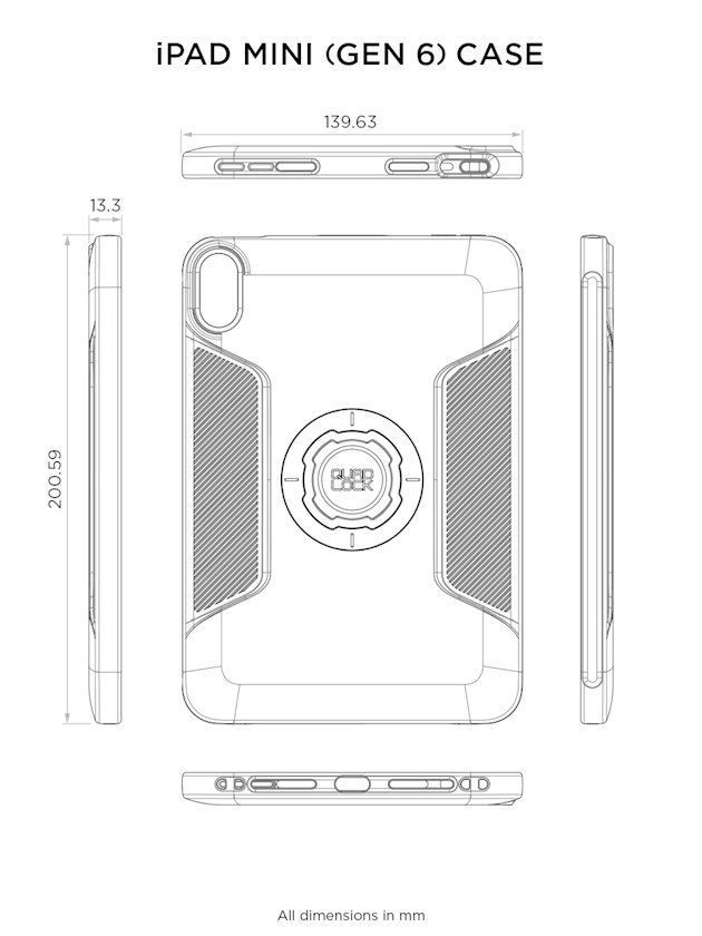 Etui na telefon iPad Mini 6 MAG Quad Lock | QMC-IPD6