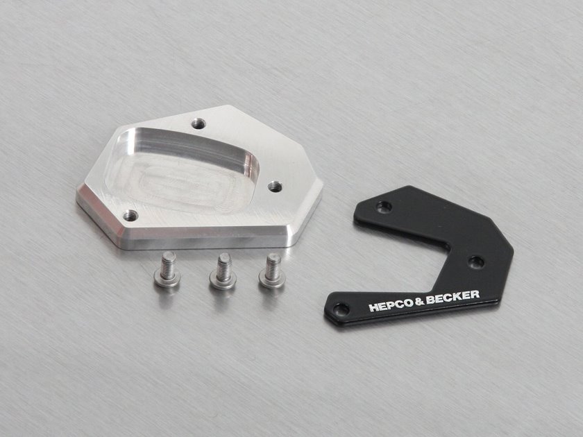 Płyta pod stopkę boczną srebrno-czarna Honda CBR 500 R/E-Clutch | 42119559 00 91