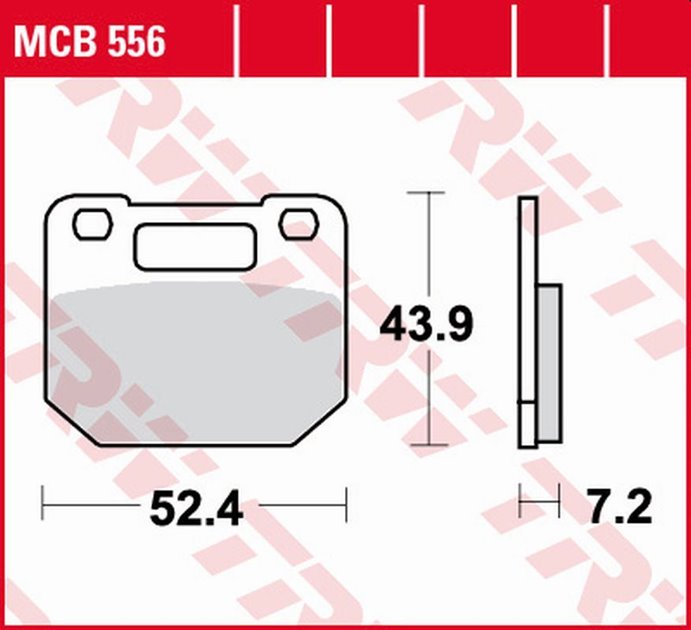 Klocki hamulcowe KH110 Organic Suzuki RG 80 Gamma, RG 125 Gamma Przód TRW | MCB556