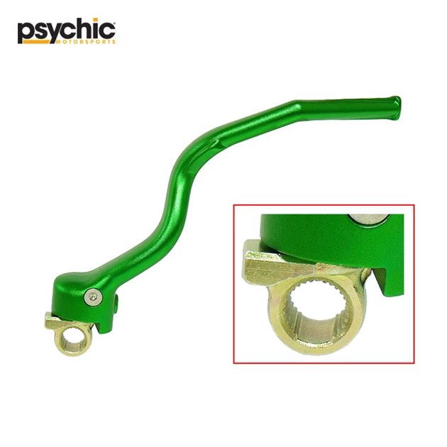 Dźwignia startera (kopka) Kawasaki KXF 250 aluminiowa (13064-0067) zielony Psychic | MX-08953GN