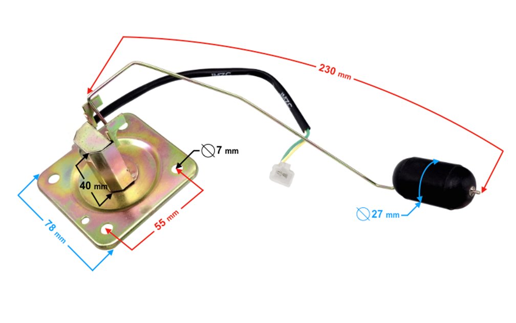 Czujnik poziomu paliwa do motocykla Barton Classic 125