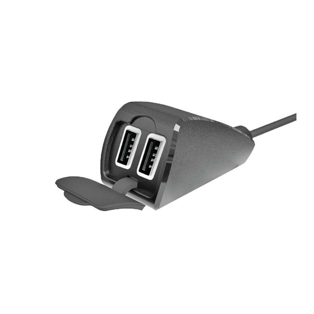 Ładowarka USB podwójna wodoodporna Usb-Fix Trek na kierownicę Ultra Fast Charge 5400mA 12 / 24V Lampa | 38828