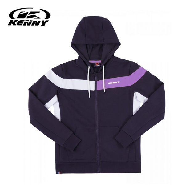 Bluza z kapturem Kenny Racing Racing Woman damska niebieski/fioletowy / biały L | 251-4601045-56