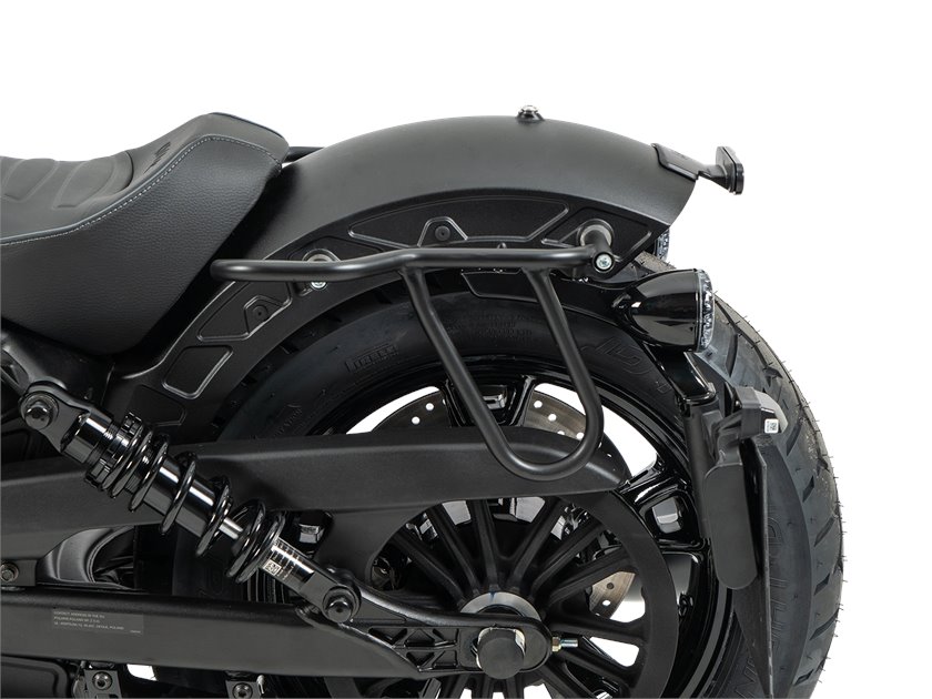 Zestaw: Stelaż pod torby Cutout czarny, torby Rugged czarne Indian Sport Scout Hepco & Becker | 6277699 00 01