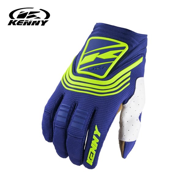 Kenny Racing Rękawice Cross/Enduro Titanium Navy Niebieski/Żółty Fluo S | 241-2601011-0832