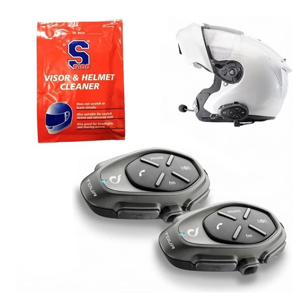 Interkom motocyklowy 2-pak Tour HD PL menu INTERPHONE | INTERPHOTOURHDTP