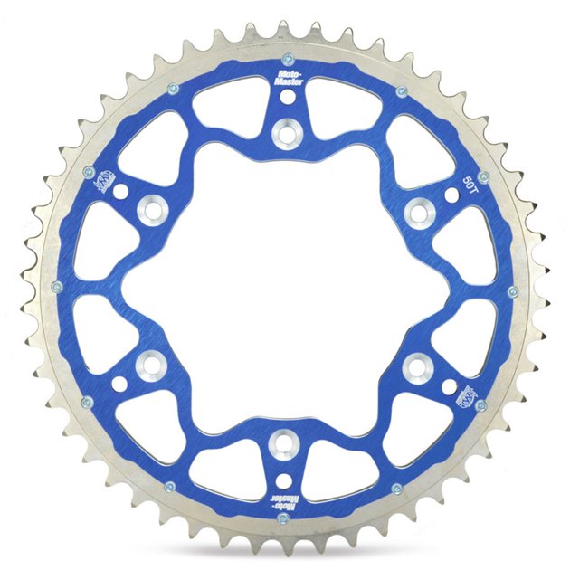 PROMOCJA ZĘBATKA TYLNA DUAL RING (STALOWO-ALUMINIOWA) 270 51 (27051) KOLOR NIEBIESKI YAMAHA YZ/YZF 99-24 WRF 01-24 (JTR251.51) (ŁAŃC. 520) MOTO-MASTER