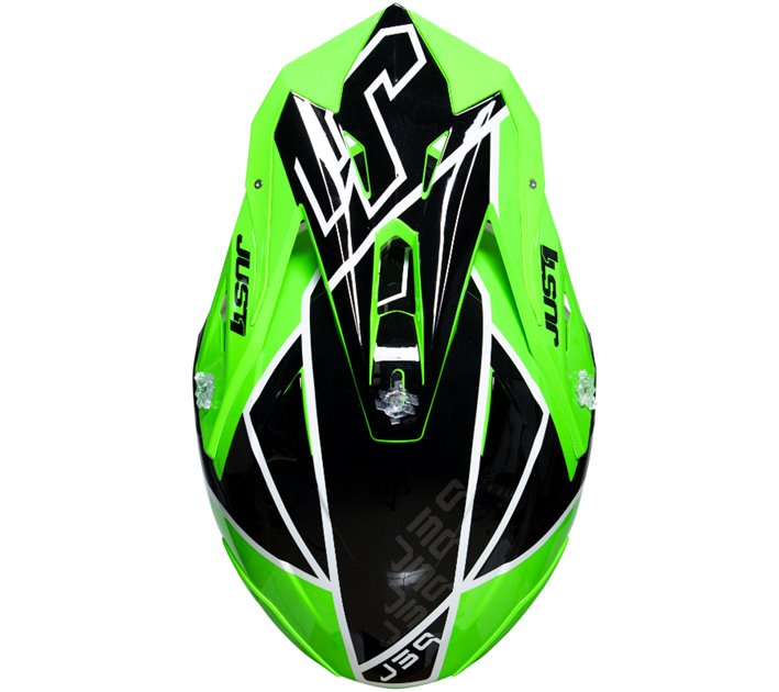 Kask JUST1 J39 THRUSTER black green fluo white gloss L