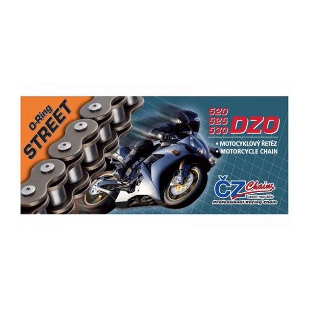 Łańcuch napędowy 525 DZO (106 ogniw) O-RING BRONZE do 900 CCM (STREET) (40,0 KN) CZ | CZ525DZO106BR