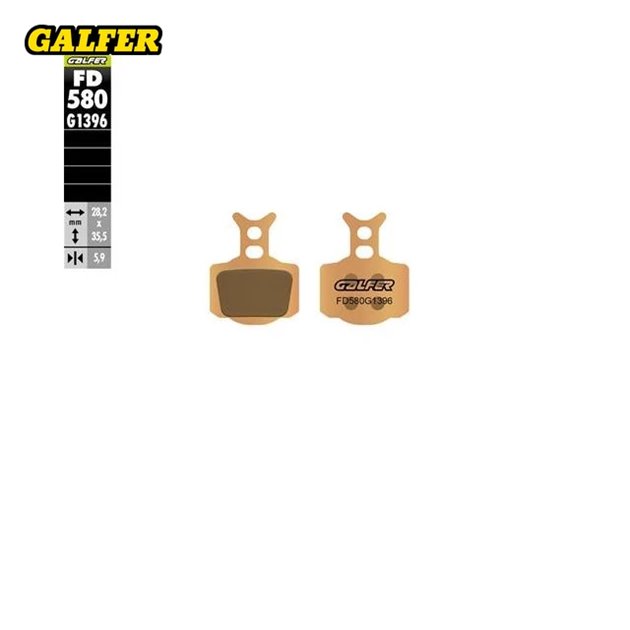 GALFER KLOCKI HAMULCOWE SPIEK METALICZNY (ZŁOTE) OFF ROAD KTM SX 50 2023-2025