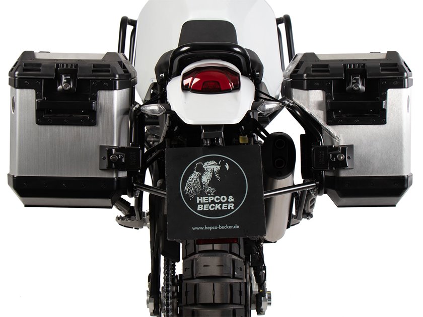 Stelaż Cutout + kufry boczne Xplorer Ducati DesertX 2022-2026 Hepco Becker | 6517638 00 01-00-40