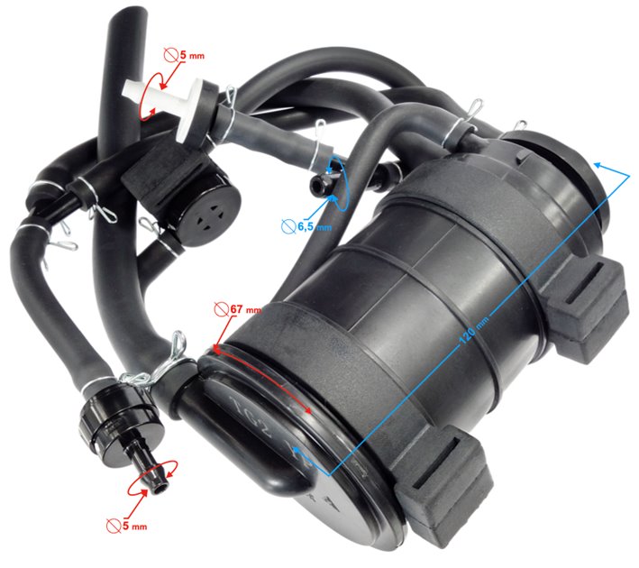 Filtr oparów VOGE SR125