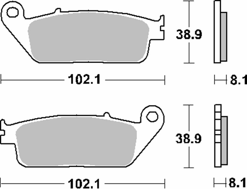 Klocki hamulcowe KH142 / KH226 STREET CERAMIC KOLOR CZARNY