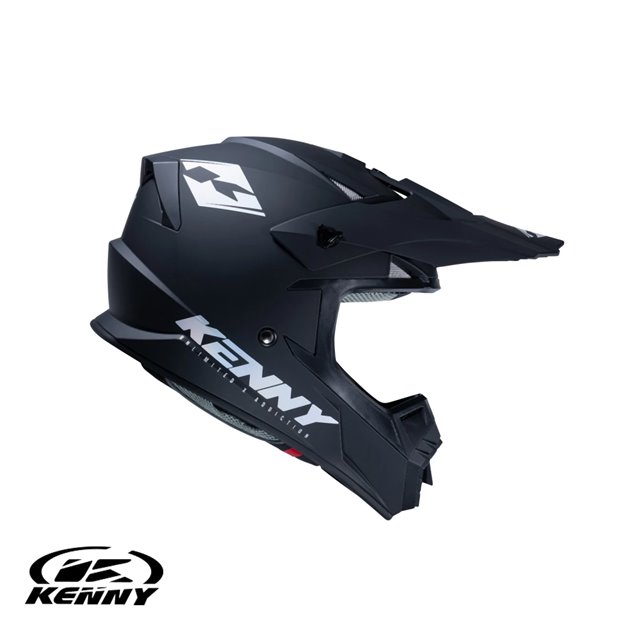 Kask Cross/Enduro Track Solid Matt Black Holographic Czarny/Szary XXL (63-64 cm) Kenny Racing | 231-0303022-58