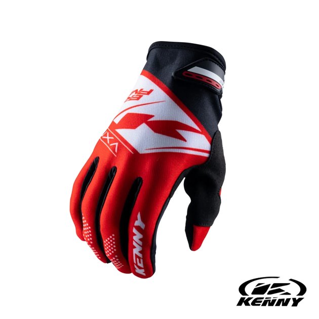 Kenny Racing Rękawice Cross/Enduro Brave Red XL | 231-2904011-1101
