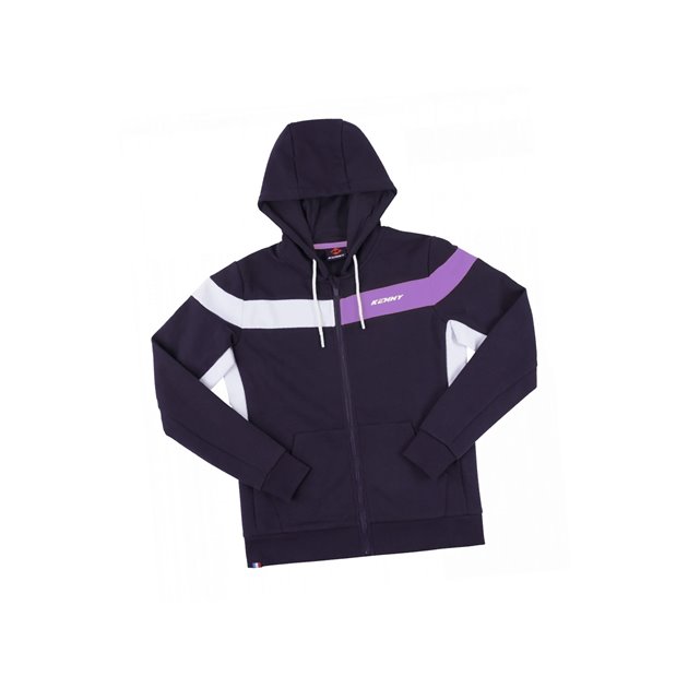 Bluza z kapturem Kenny Racing Racing Woman damska niebieski/fioletowy/biały L | 251-4601045-56