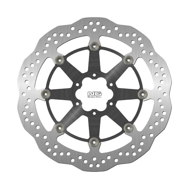 Tarcza hamulcowa (przód) BMW HP4 1000 '11-'17, MOTO GUZZI AUDACE 1400 '15-'20, CALIFORNIA 1400 '13-'20, ELDORADO 1400 '15-'20, MGX-21 1400 '15-'20 (320X64X5MM) (6X8,50MM) WAVE PŁYWAJĄCA (ŚRODEK ALUMIN