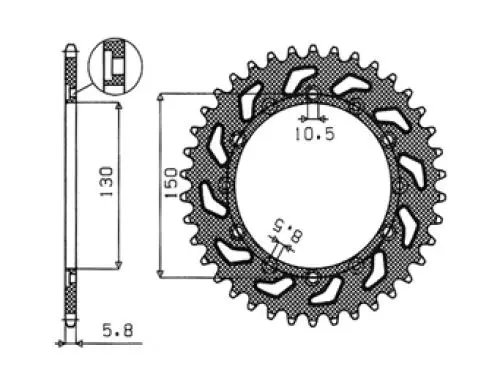 Zębatka TYLNA 236 53 / 245 53 HONDA NX 650 95-01, YAMAHA XJ 6 09-15, YAMAHA WR 250R 08-10, APRILIA TUAREG RALLY 125 90 JTR245/2.53 JTR245/3.53 ŁAŃC. 520 24553JT SUNSTAR