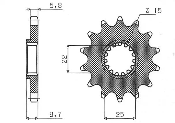 Zębatka PRZEDNIA 1248 12 KTM SX/EXC 91-19 JTF1901.12 ŁAŃC. 520 124812JT SUNSTAR