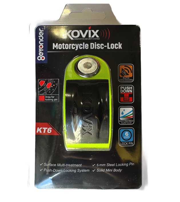Blokada tarczy KOVIX KT6 z alarmem + LOKALIZATOR GPS GRATIS