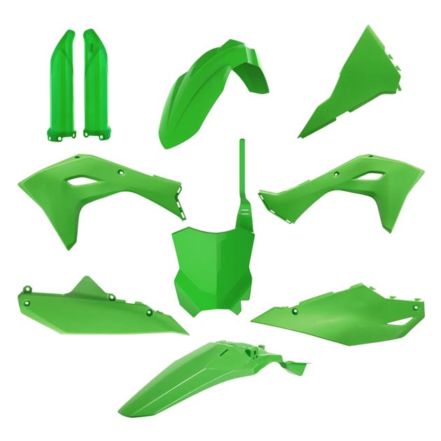 Zestaw plastików Body Kit Polisport Kawasaki KXF 450 24 zielony | 91361