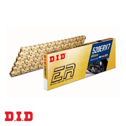 Łańcuch napędowy 520ERV7 118 X-RING otwarty z zakuwką złoty DID | 520ERV7-118