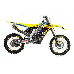 Komplet naklejek Suzuki RMZ 250, RMZ 450 DREAM 5 Żółty niebieski Blackbird | E2320AB