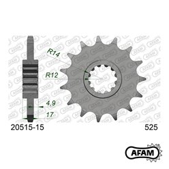Zębatka przednia 2073 15 Honda CB 600 Hornet, CBR 600F, CBF 600 Łańcuch 525 AFAM | 20515-15