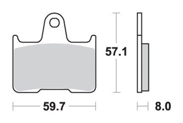 Klocki hamulcowe KH254 STREET EXCEL/RACING SINTER KOLOR ZŁOTY