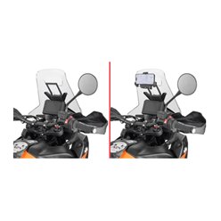 Poprzeczka do montażu uchwytów telefonów GPS KTM 890 Adventure Kappa | KFB7716