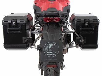 Stelaż kufrów bocznych Cutout + kufry Xplorer Ducati Multistrada V4 / S / Pikes Peak / Rally / RS 2025-2026 Hepco & Becker | 6517680 00 22 01-40