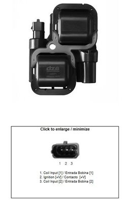 Cewka zapłonowa Can Am 500/570/650/800/990 / 1000 Commander/Outlander / Renegade/Spyder / Traxter, Polaris 570/700/800/850/900 / 1000 ACE/GENERAL/RZR / Ranger/Scrambler / Sportsman DZE | 10571-01