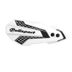 Osłony rąk (listki) MX FLOW KTM SX/EXC, Husqvarna TC/TE/FC/FE Biało Czarny Polisport | 8308200007
