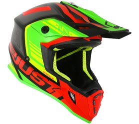 Kask JUST1 J38 BLADE red-lime-black L