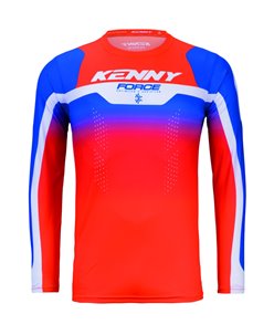 Koszulka Cross/Enduro Force Beach Orange/Niebieska Rozmiar L Kenny Racing | 261-3504013-5611
