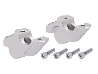 Podwyższenie kierownicy BMW F 900 XR z przesunięciem 30 mm, 25 mm do tyłu srebrne 2025-2025 Hepco & Becker | 42456548 00 09