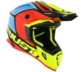 Kask JUST1 J38 BLADE red-blue-yellow-black M
