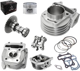 Zestaw cylinder głowica Skuter GY6 139QMB / 139QMA 80 cm3 MORETTI | 5905220802982