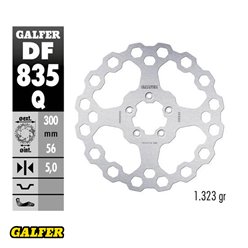 GALFER TARCZA HAMULCOWA PRZÓD HARLEY-DAVIDSON (300X56X5) (CUBIQ)