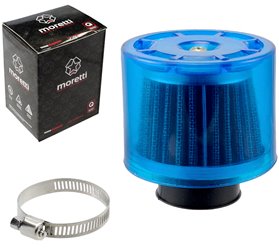 Filtr powietrza stożkowy niebieski, średnica 38mm GY6 139QMB, 139QMA Skuter 4T