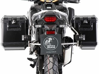 Stelaż kufrów bocznych XplorerCutout + kufry Xplorer Honda CRF 1100L AT / Adv 2019-2023 Hepco Becker | 6519522 00 22-01-40