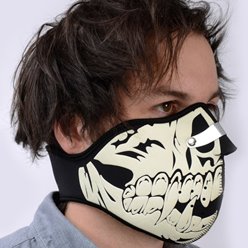 Oxford Maska neoprenowa pod kask Fluorescencyjna Czaszka | OX629